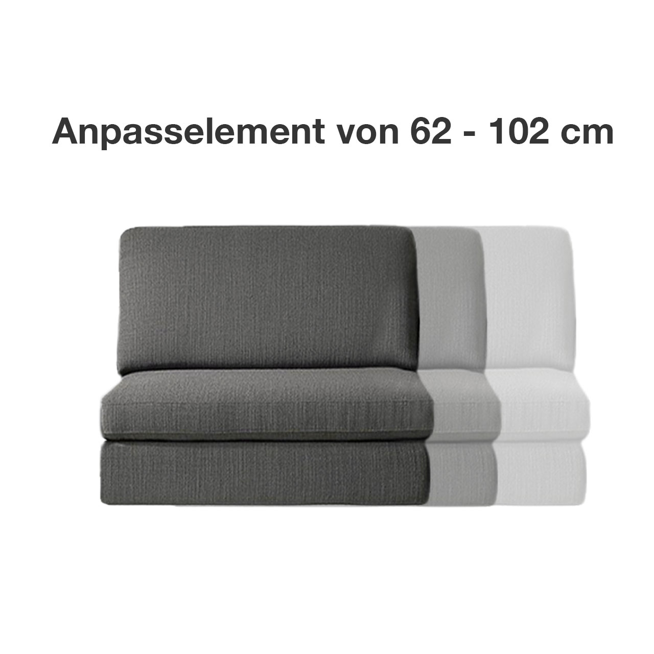 Anpassungselement für Polstergarnitur.