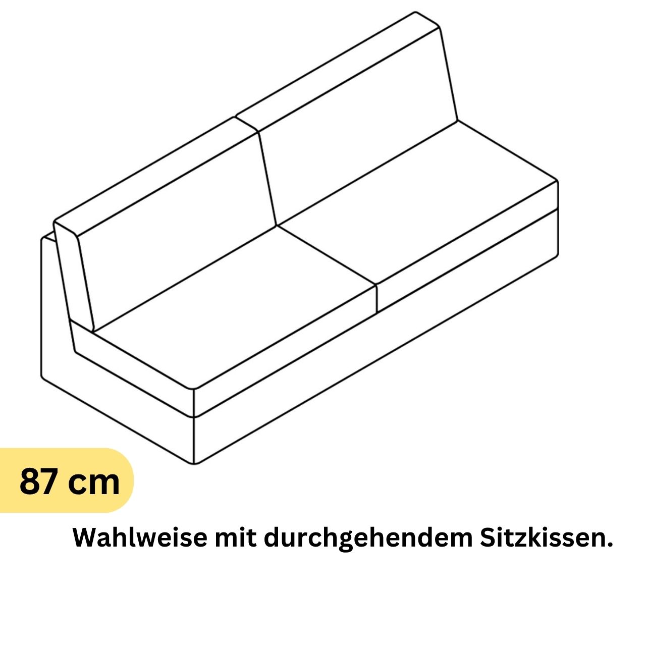 COR Conseta: Skizze Sofa-Korpus 40210