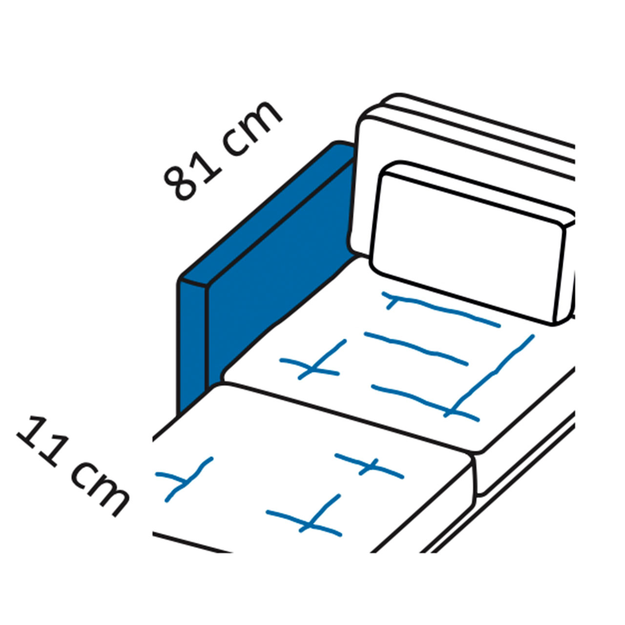 Maßzeichnung roro medium soft 74050