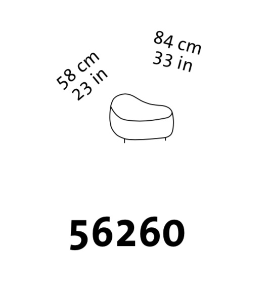 Maßzeichnung brühl mosspink Hocker