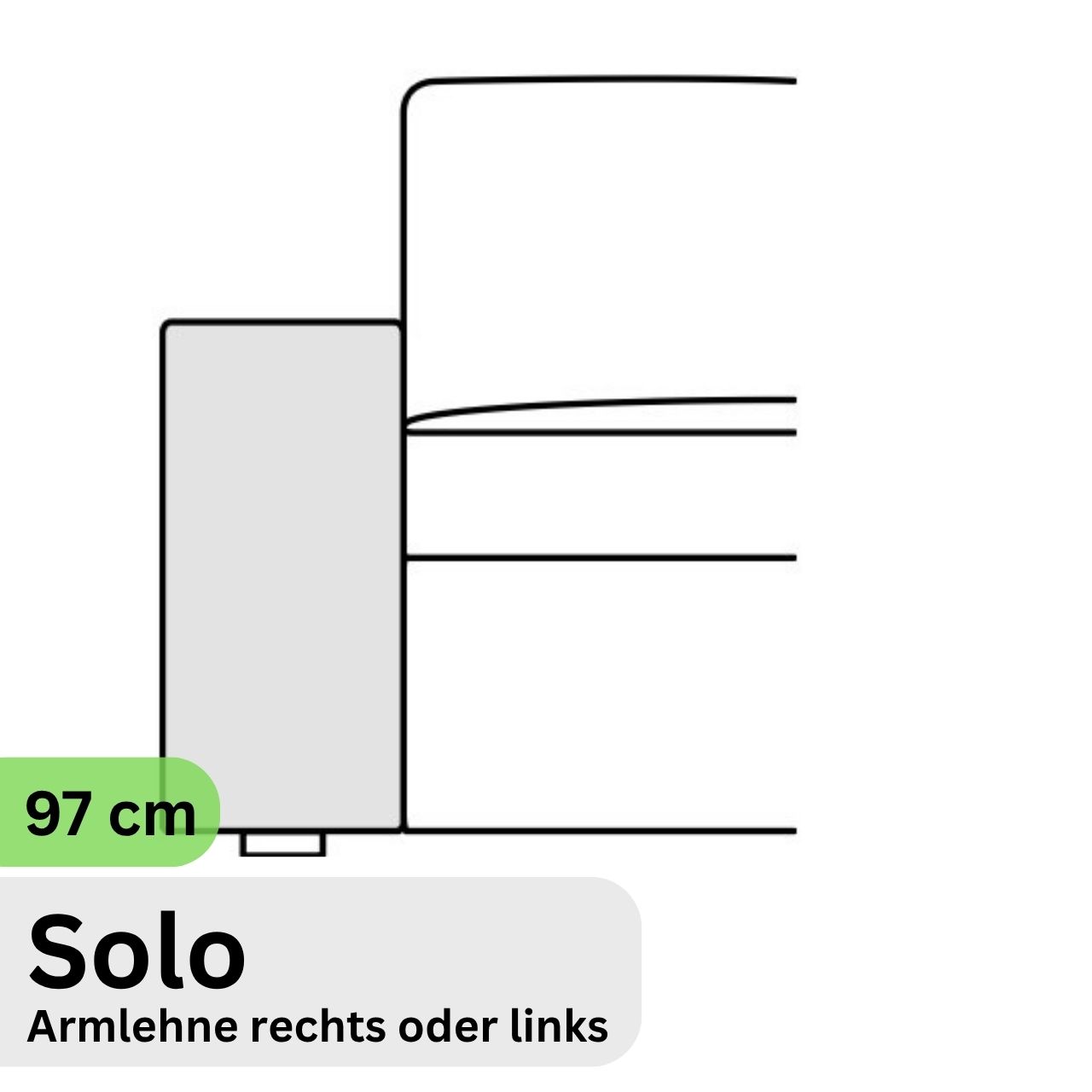 COR Conseta: Skizze Armlehne 60930