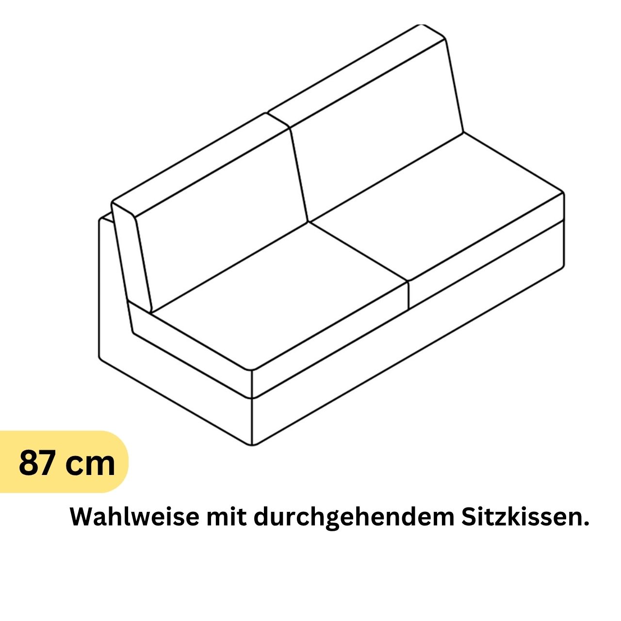 COR Conseta: Skizze Sofa-Korpus 40290