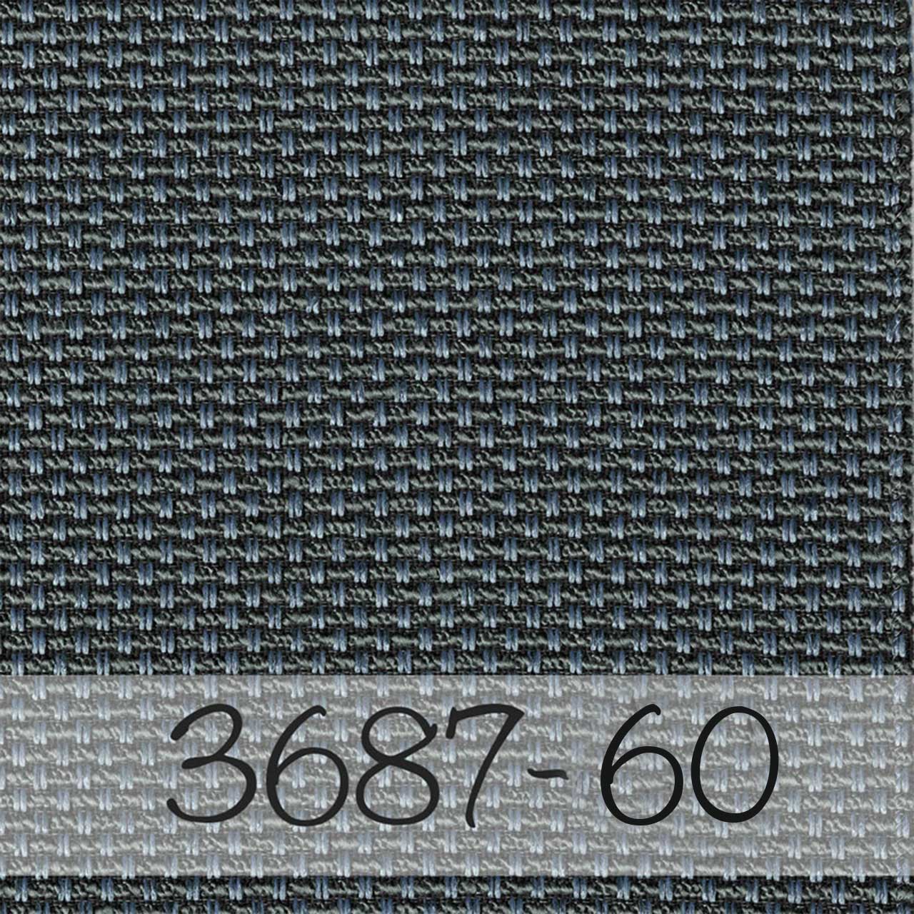 Stoffmuster 3687-60, grau-grün