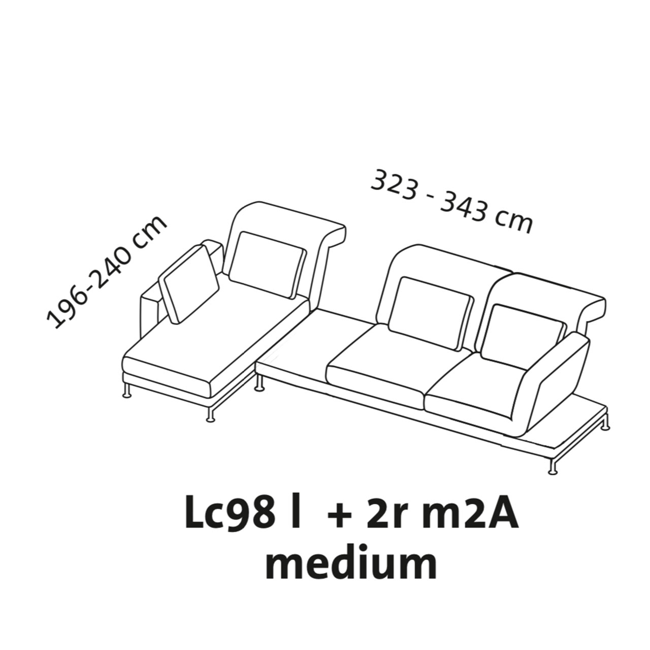 Maßzeichnung brühl moule medium Garnitur