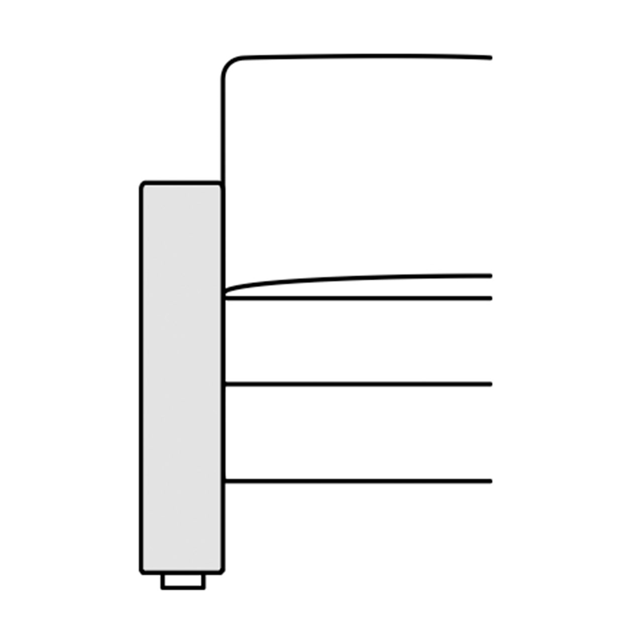 COR Conseta: Skizze Armlehne 40050