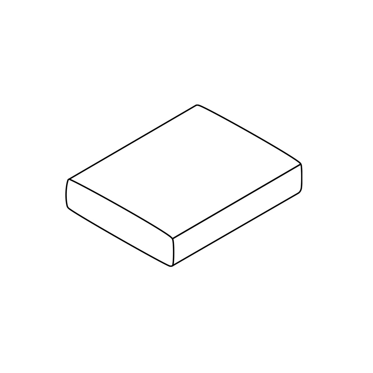 COR Conseta: Skizze Armlehnkissen 6060, Maße 45 x 55 cm