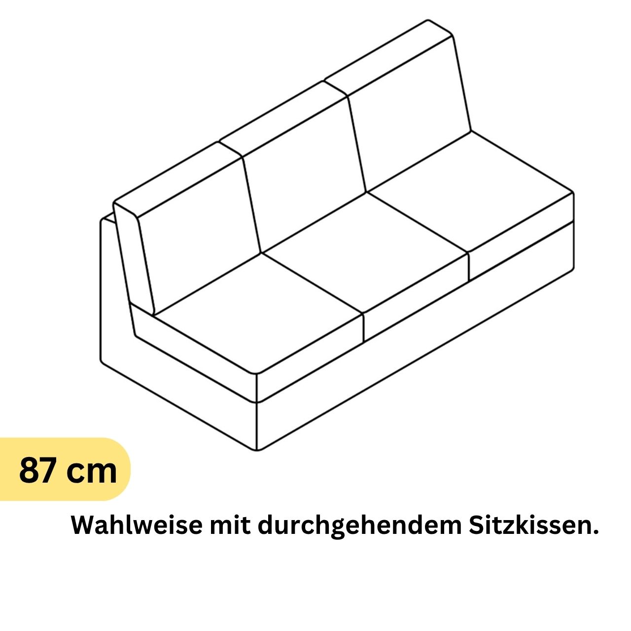 COR Conseta: Skizze Sofa-Korpus 40360