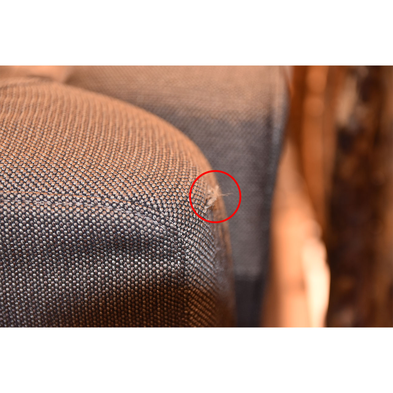 Nahaufnahme Stofffehler