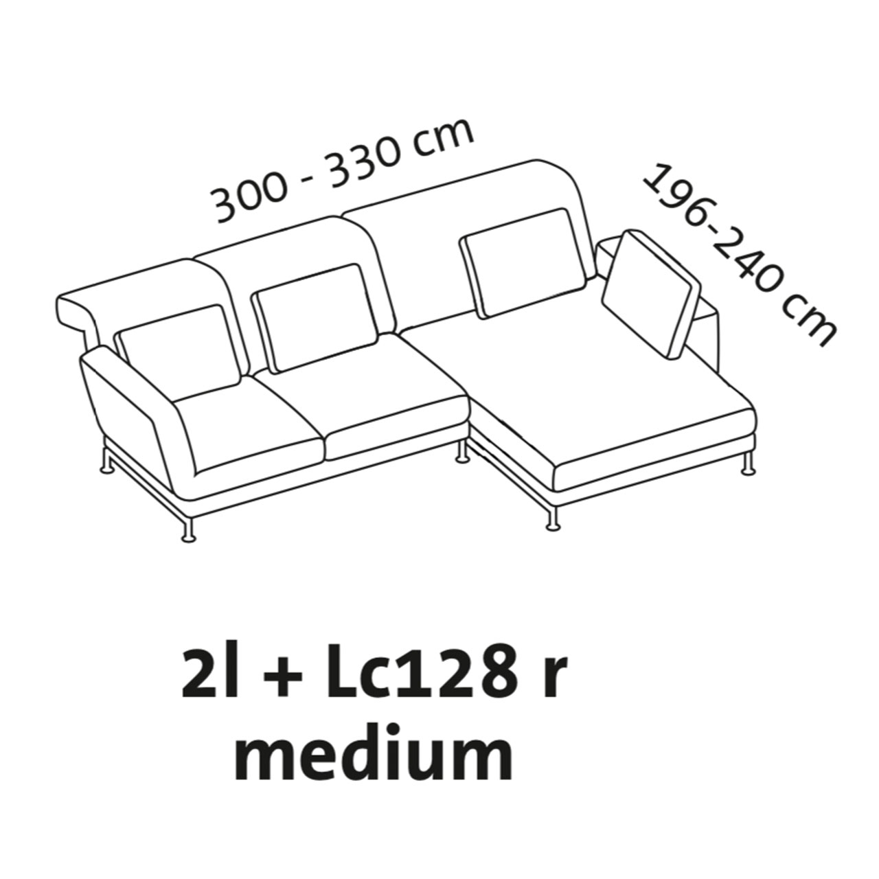 Maßzeichnung brühl moule medium Garnitur