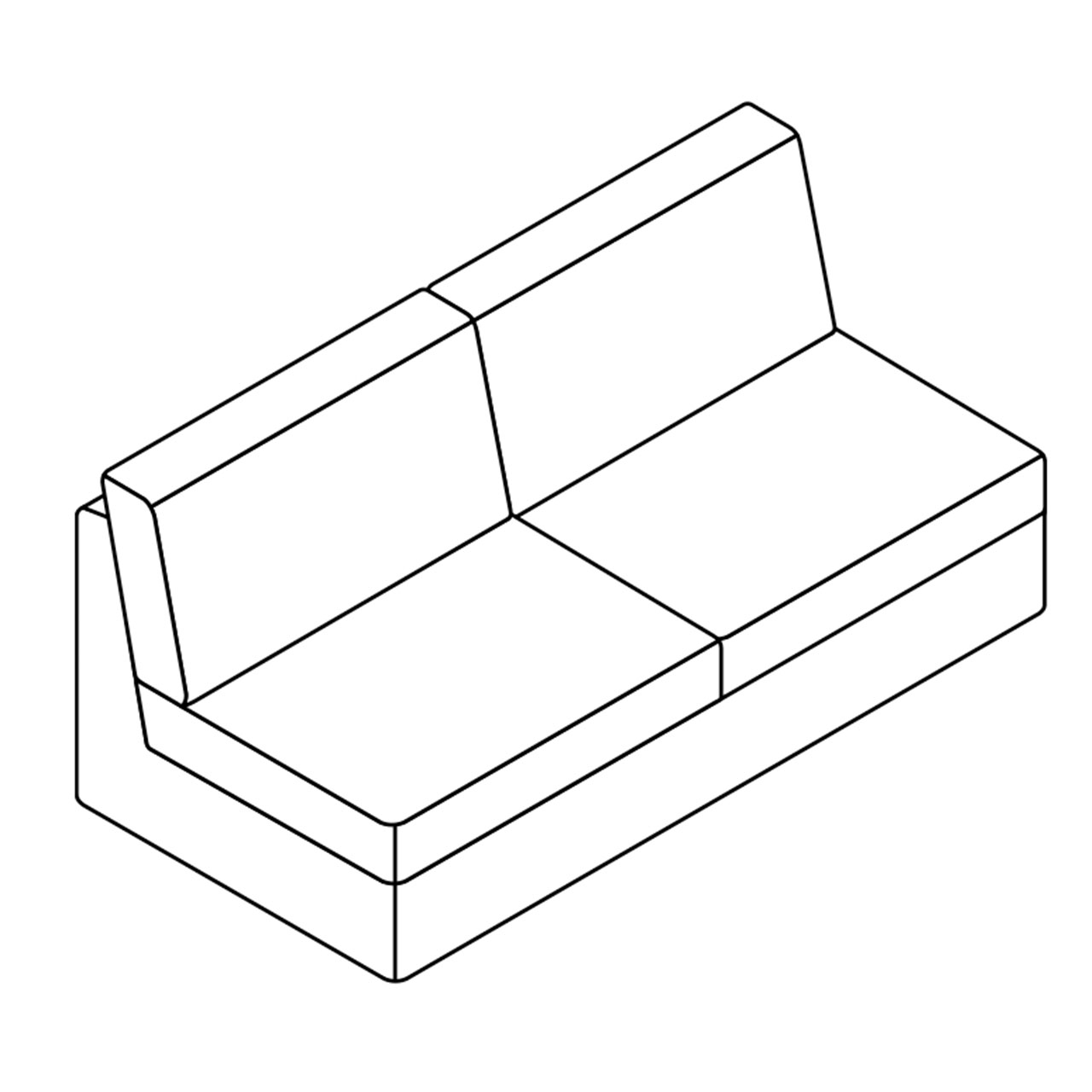 COR Conseta: Skizze Sofa-Korpus 40290