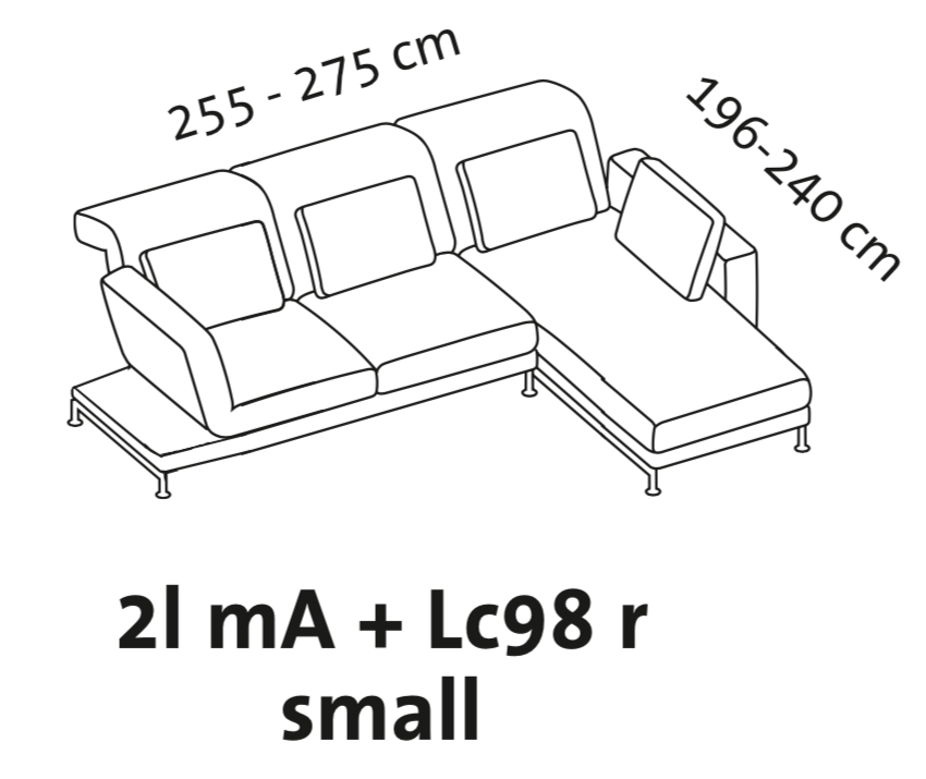 Maßzeichnung brühl moule small Garnitur