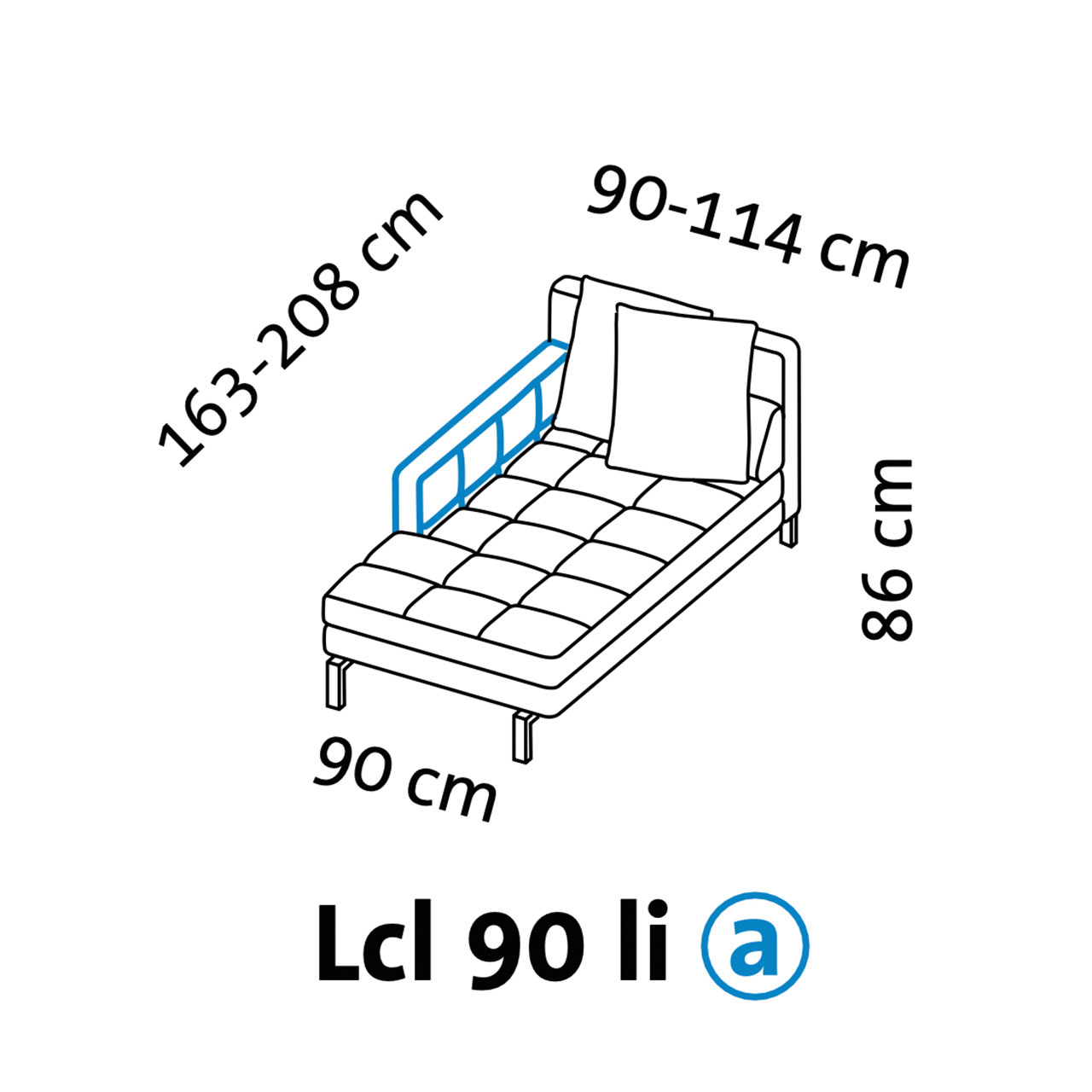 Maßzeichnung brühl amber 67732 Armlehne a