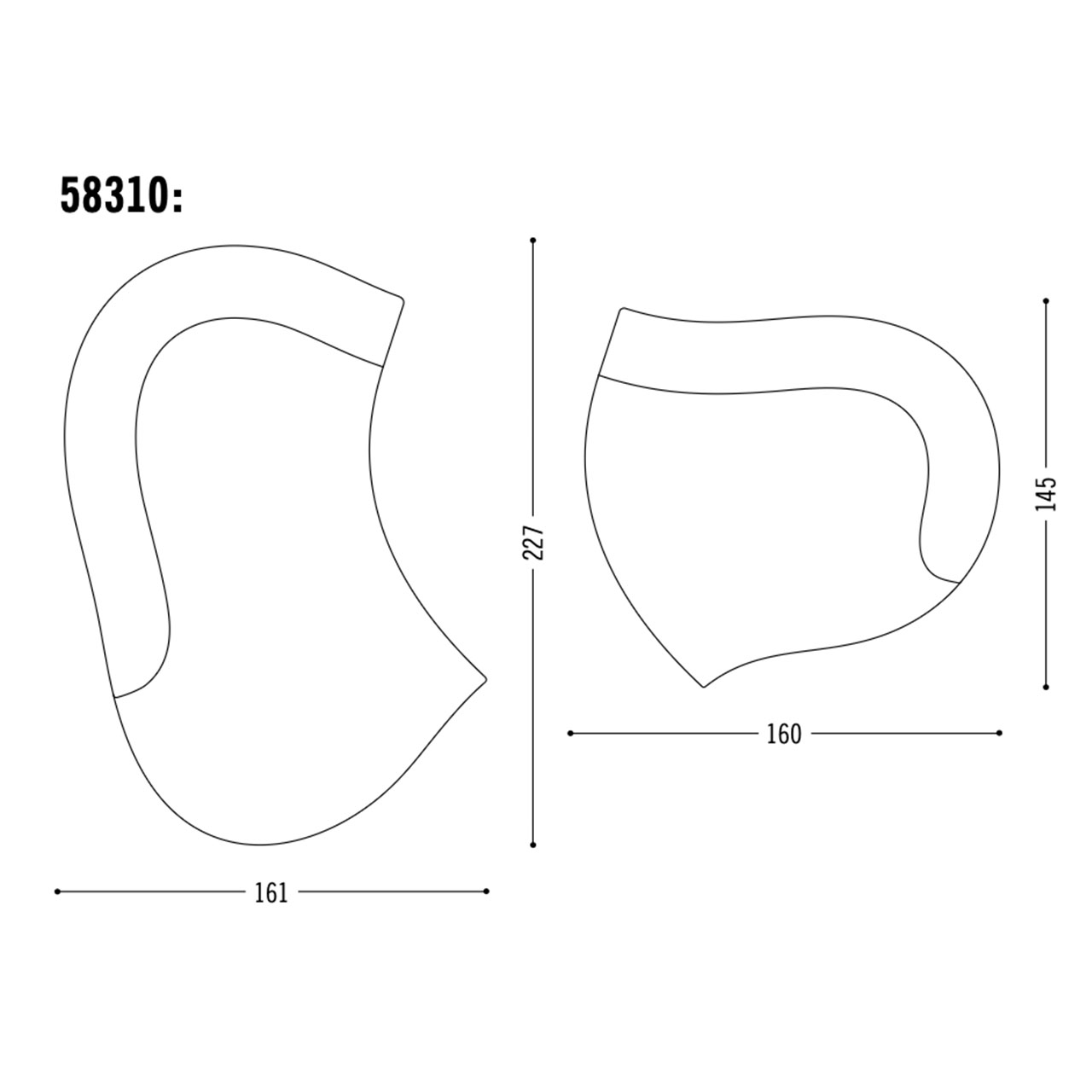Skizze mit Maßen der einzelnen Teile