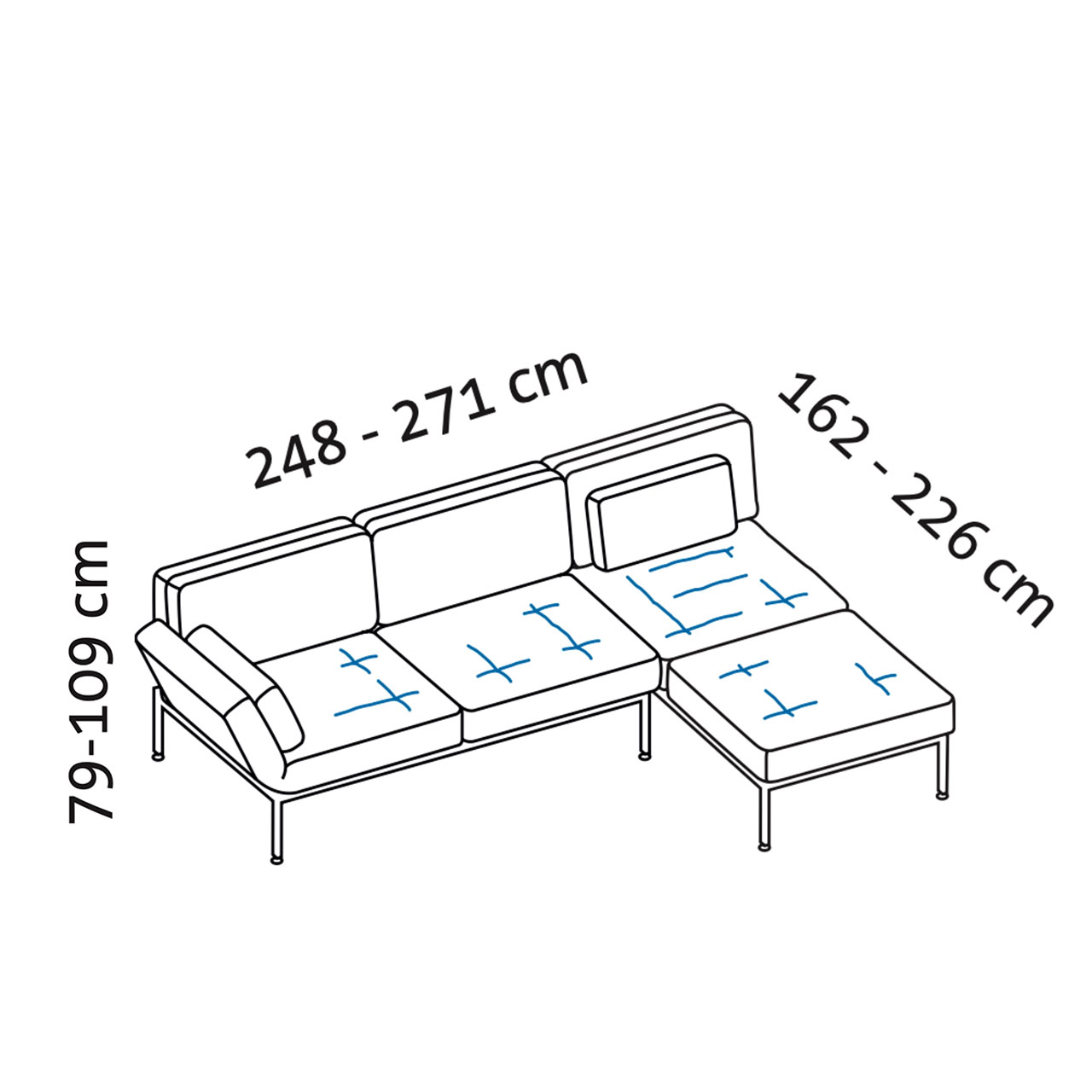 Maßzeichnung roro medium soft 74006-74020