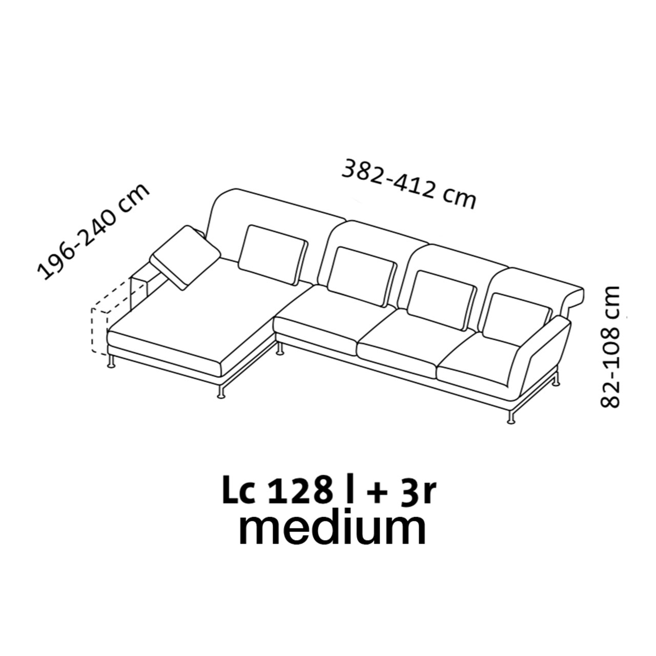 Maßzeichnung brühl moule medium Garnitur