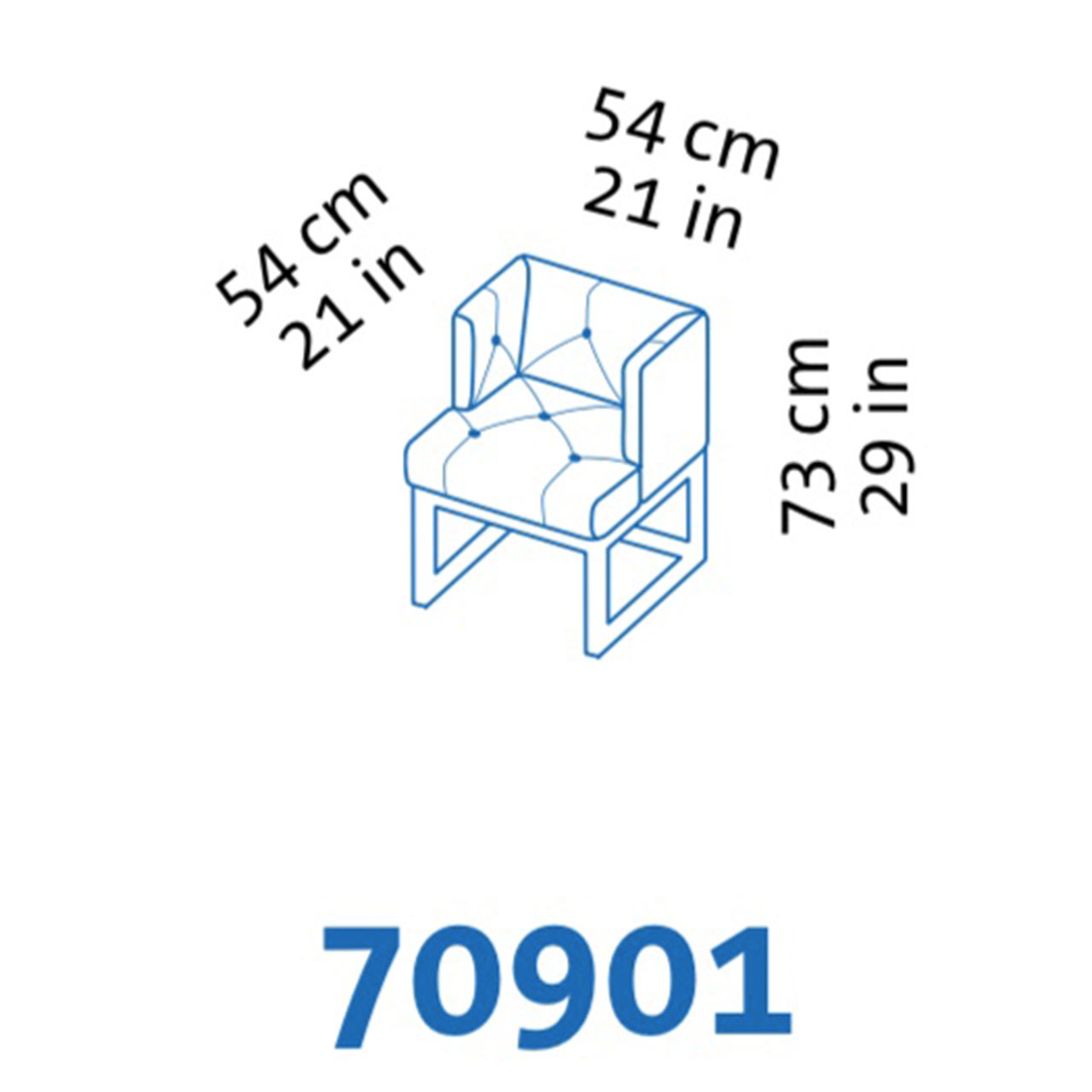 Maßzeichnung brühl belami low Sessel