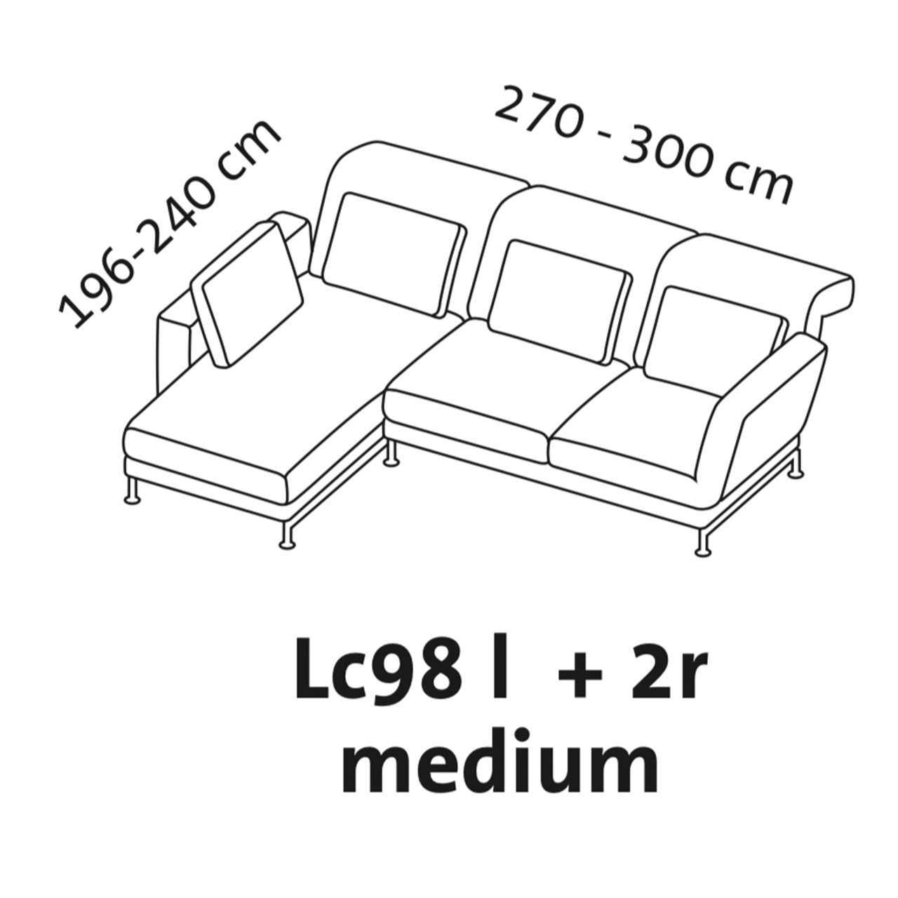 Maßzeichnung brühl moule medium Garnitur