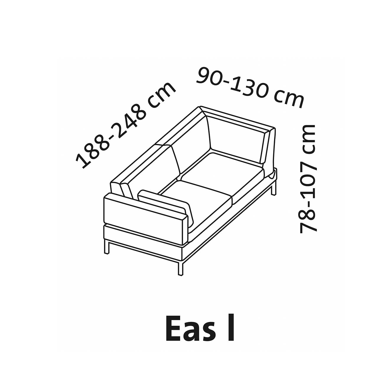 Maßzeichnung brühl tomo soft  Eckanbausofa
