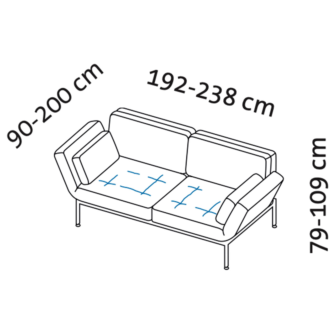 Maßzeichnung roro medium soft 74005