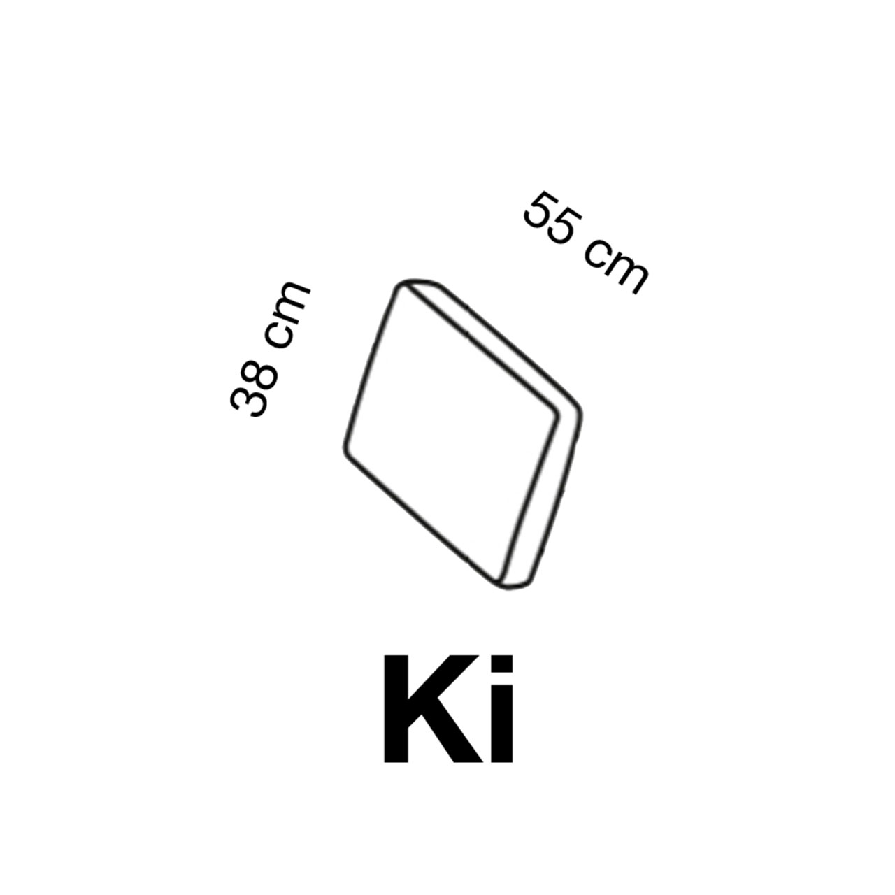 Maßzeichnung brühl moule small Kissen