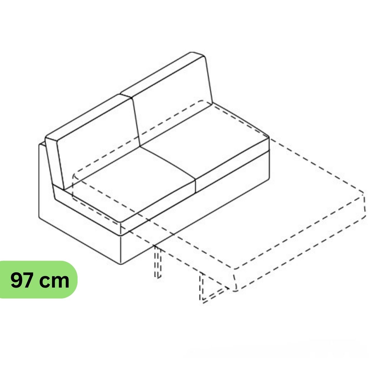 COR Conseta: Skizze Bettsofa 62299