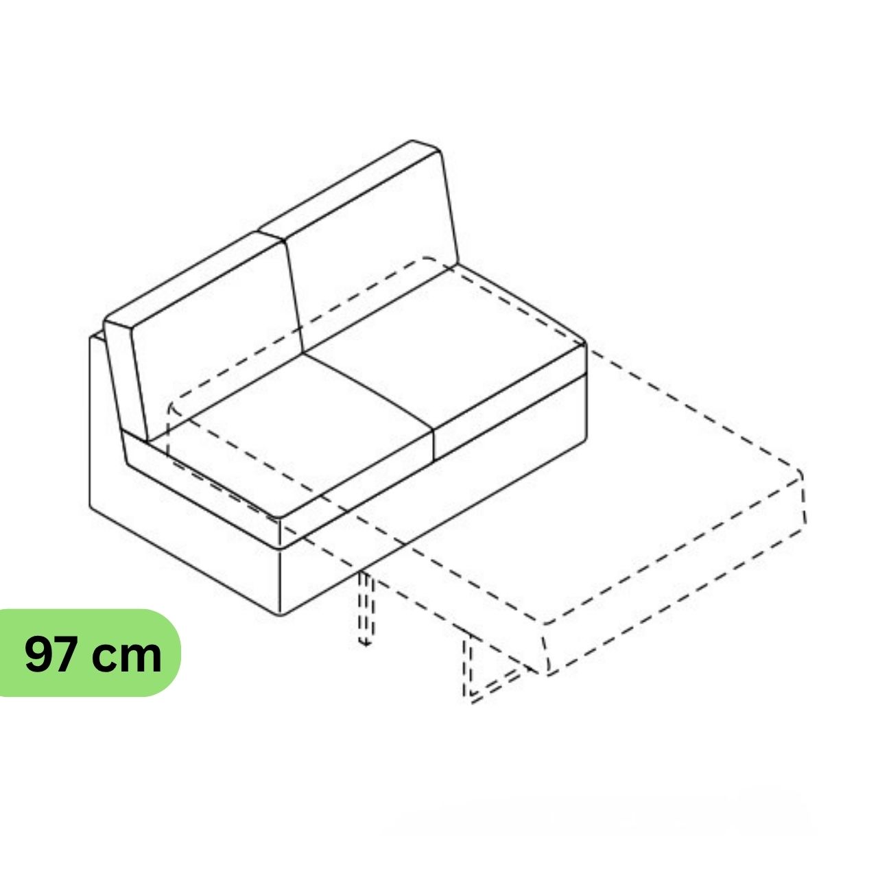 COR Conseta: Skizze Bettsofa 62289