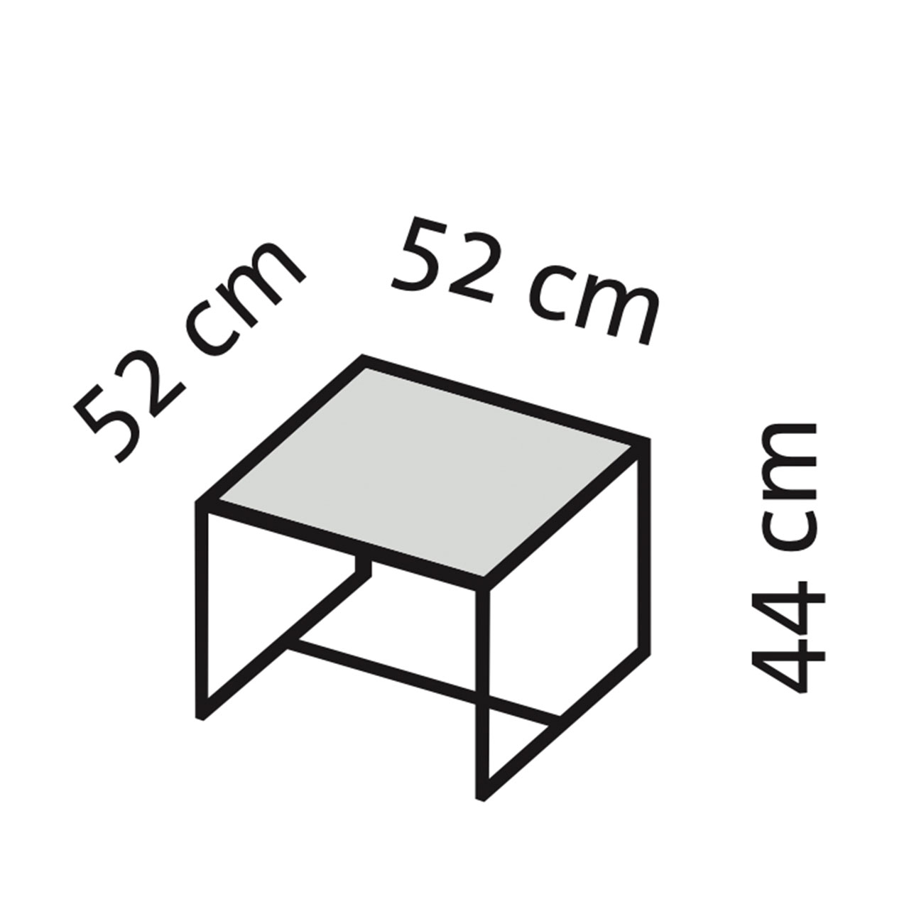 Maßzeichnung für den Sessel grace 68091.