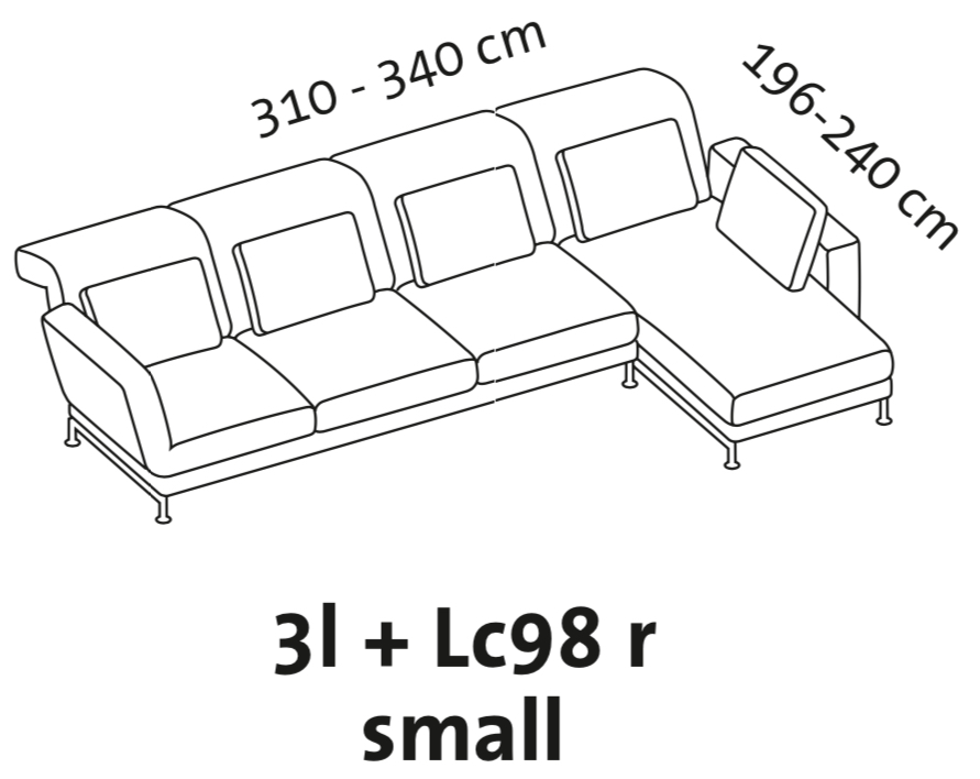 Maßzeichnung brühl moule small Garnitur