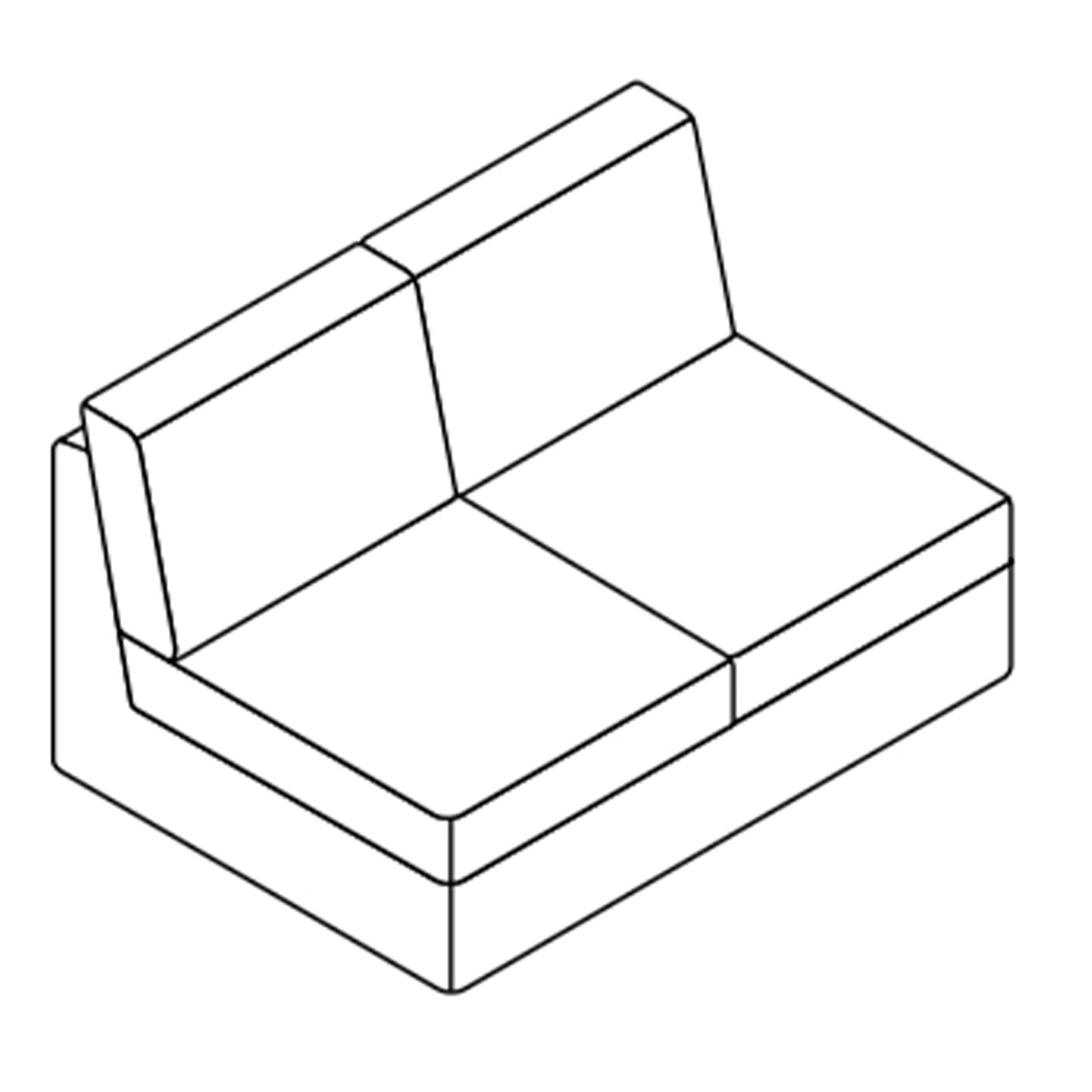 COR Conseta: Skizze Sofa-Korpus 40279