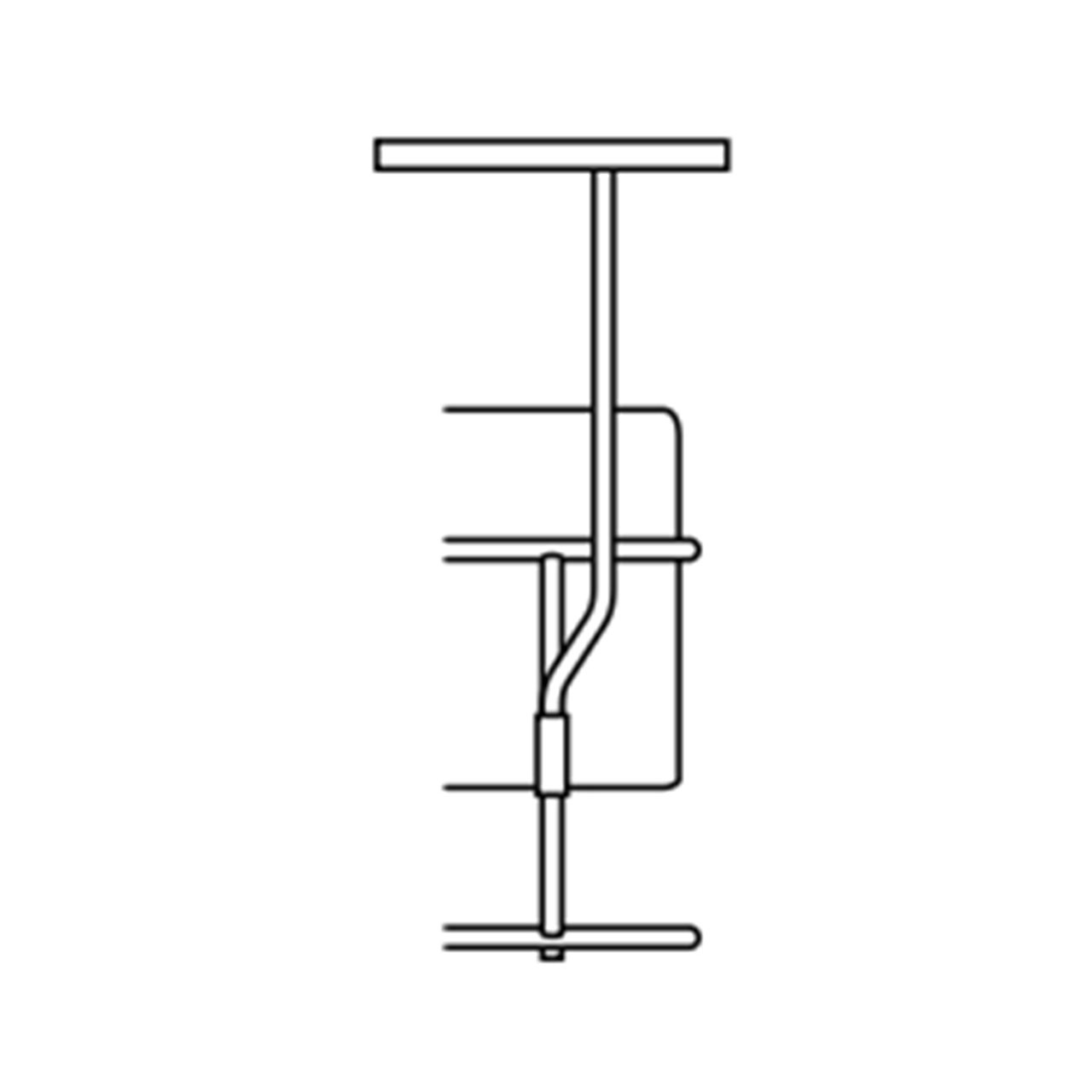 Skizze des Anbautisches für die Drop-Bänke