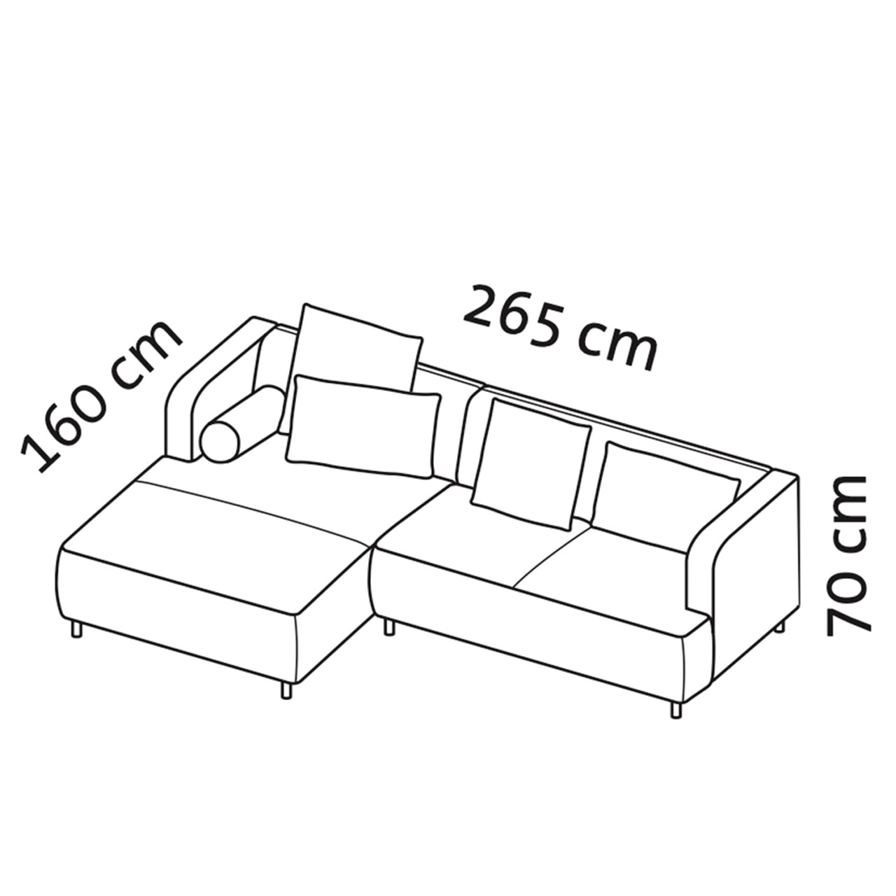 Maßzeichnung brühl aoyama Garnitur