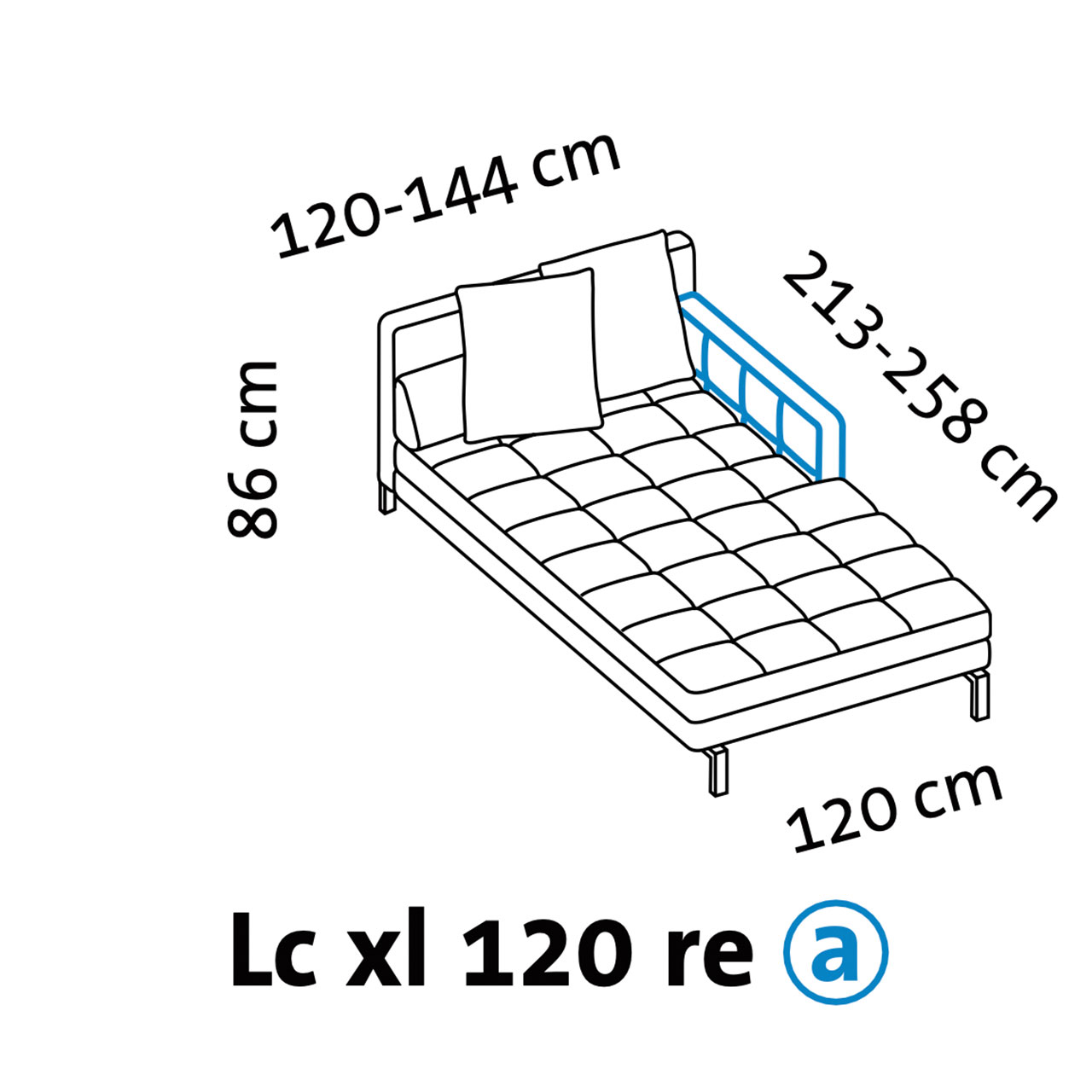 Maßzeichnung brühl amber 67739 Armlehne a