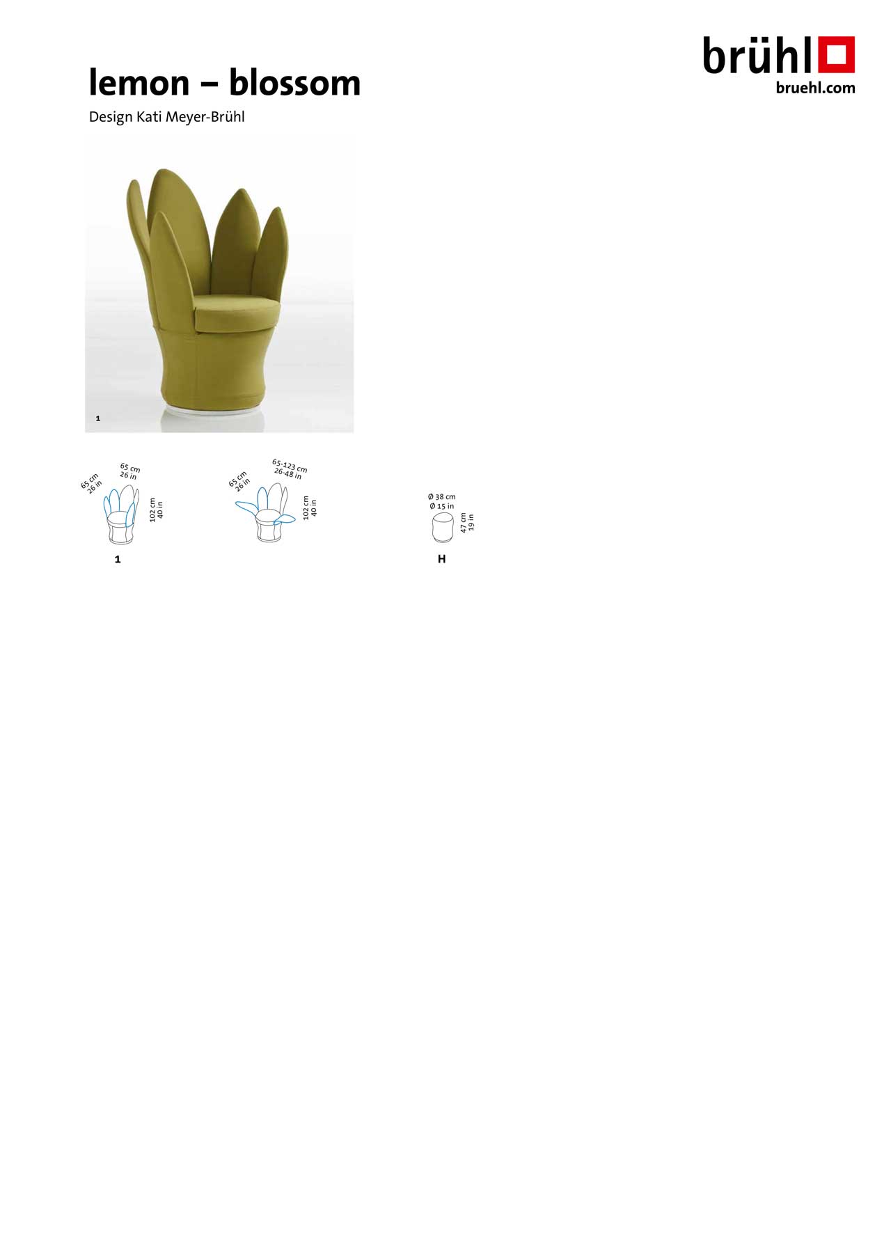 Maßblatt brühl lemon-blossom