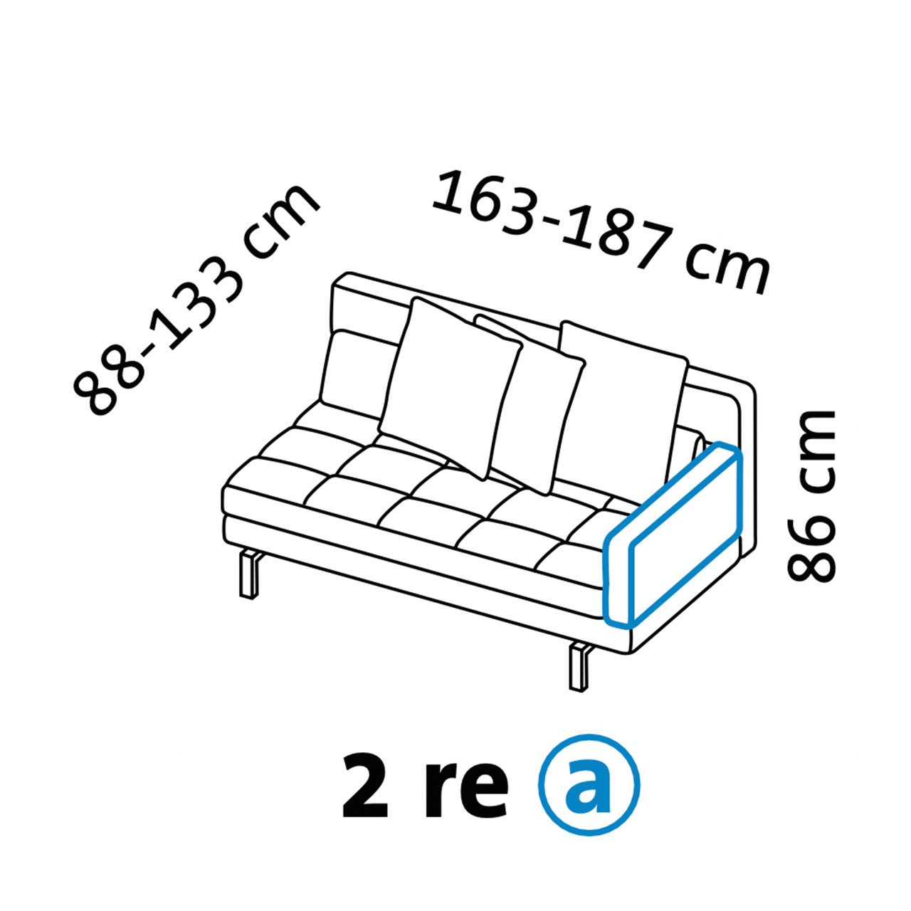 Maßzeichnung brühl amber 67723 Armlehne a