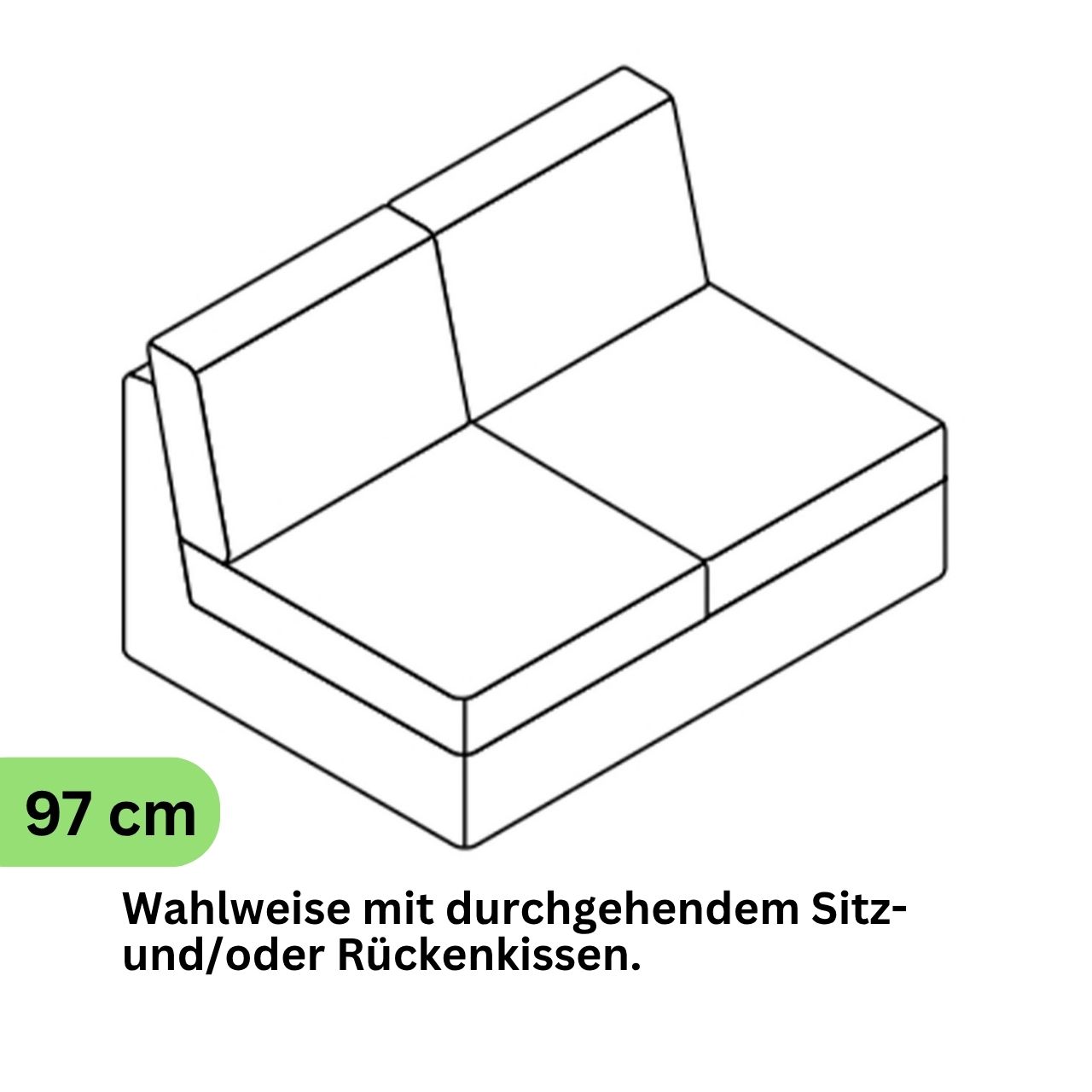 COR Conseta: Skizze Sofa-Korpus 40279