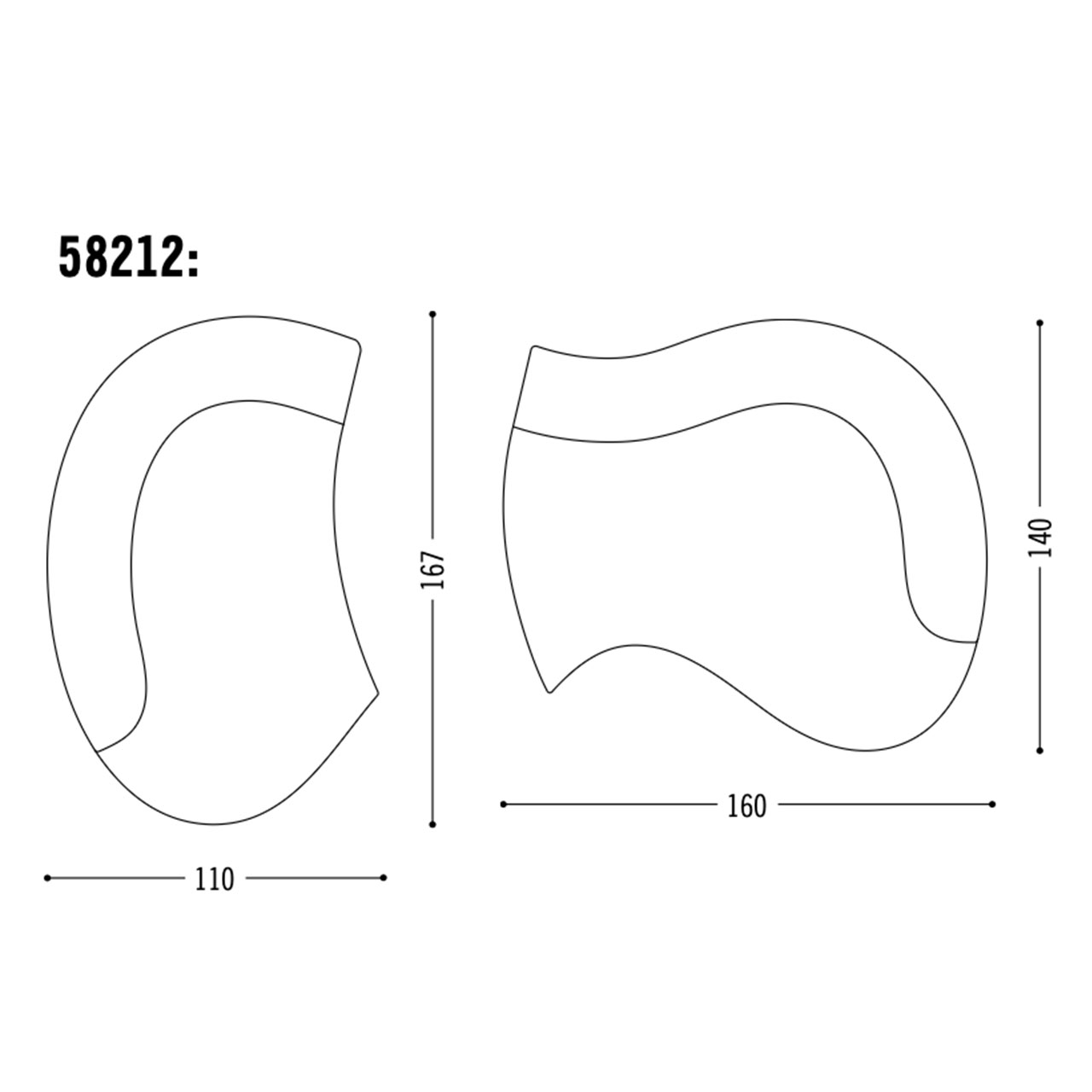 Skizze mit Maßen der einzelnen Teile