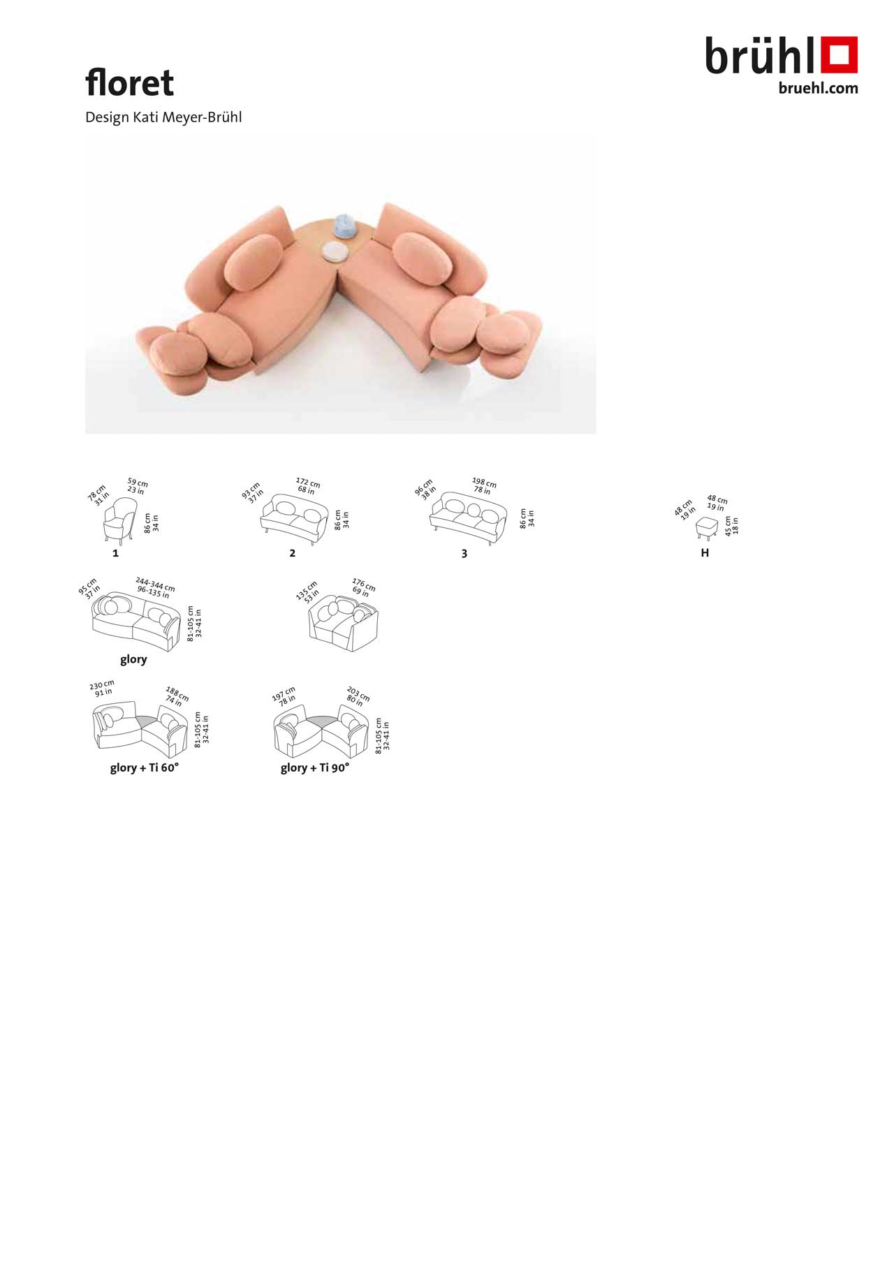 Maßblatt brühl floret