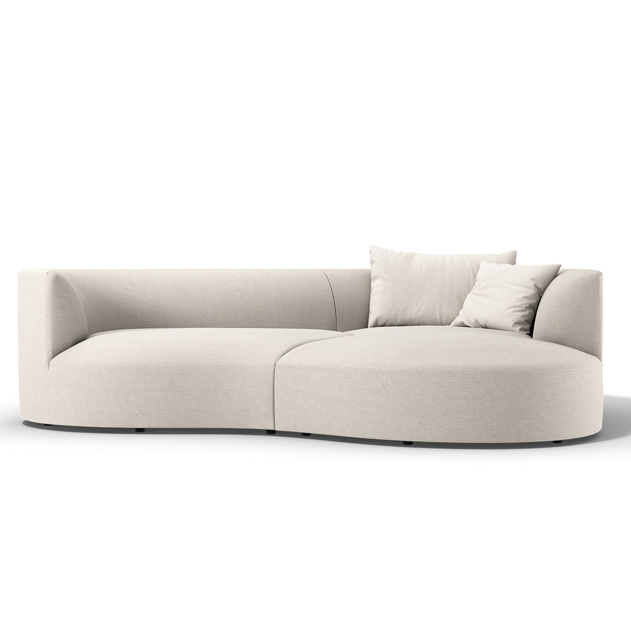 Gleiches Sofa aus frontaler Perspektive.