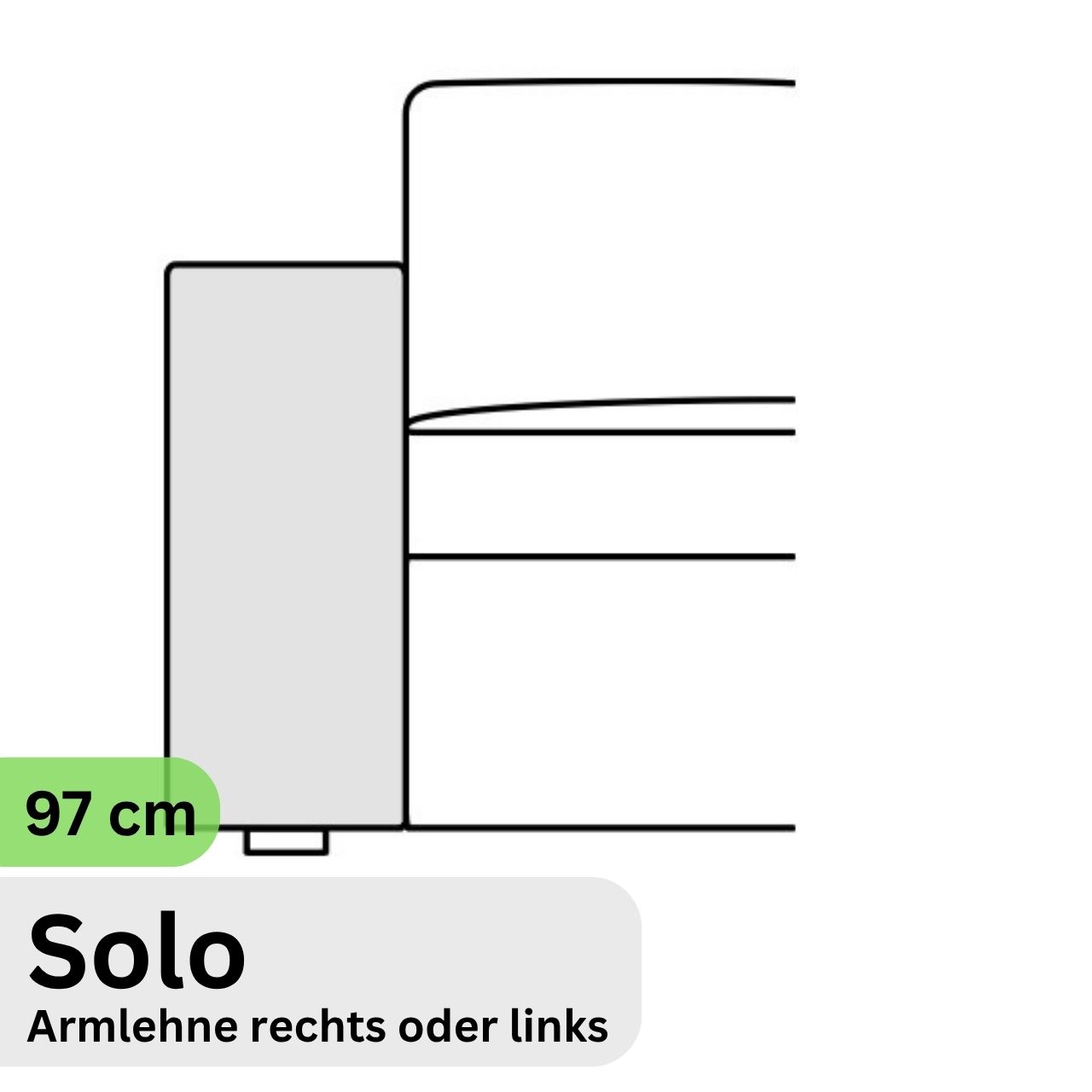 COR Conseta: Skizze Armlehne 60950