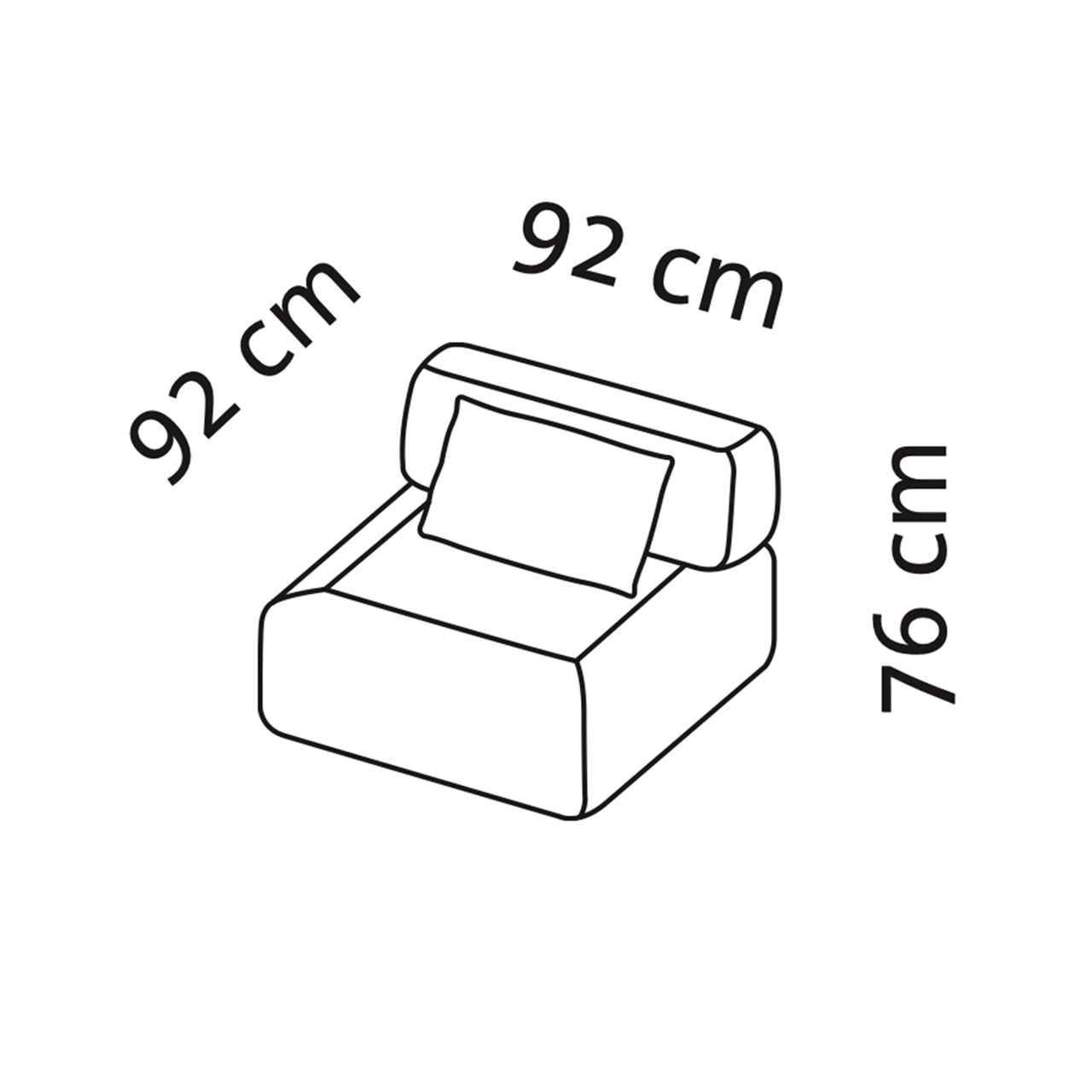 Maßzeichnung für das all together Zwischenelement 73601.