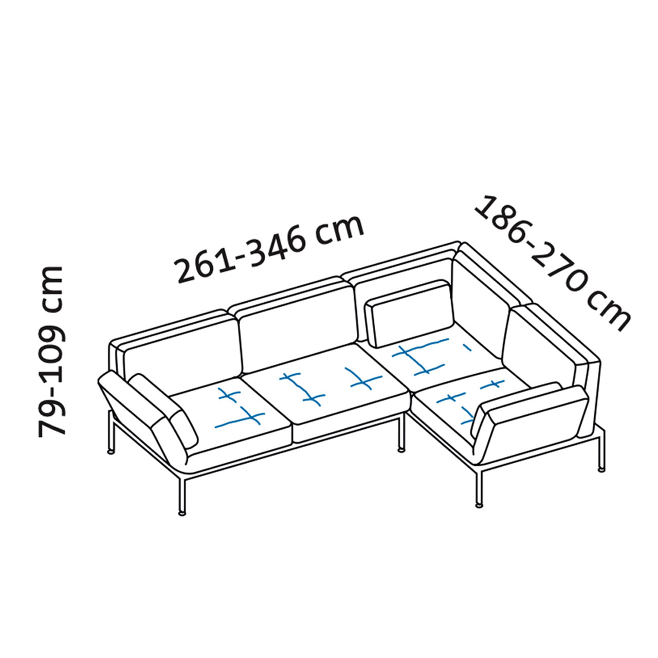 Maßzeichnung roro medium soft 74006-74027