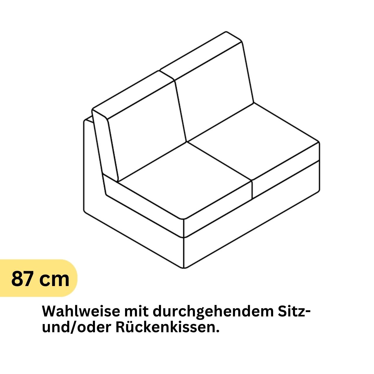 COR Conseta: Skizze Sofa-Korpus 40260
