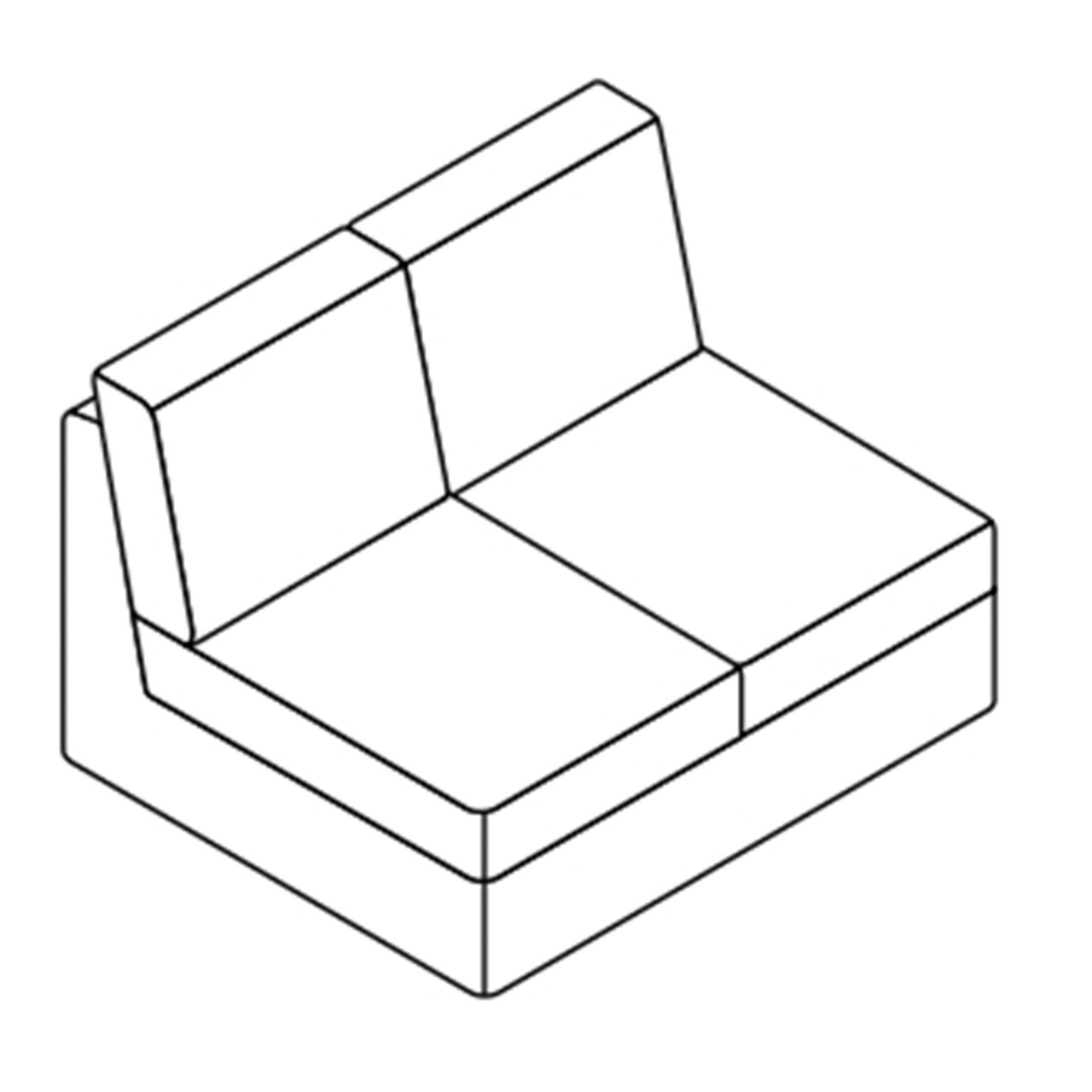 COR Conseta: Skizze Sofa-Korpus 40269
