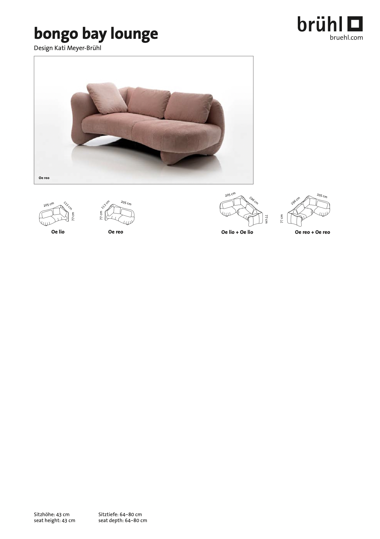 Maßblatt brühl bongo bay lounge