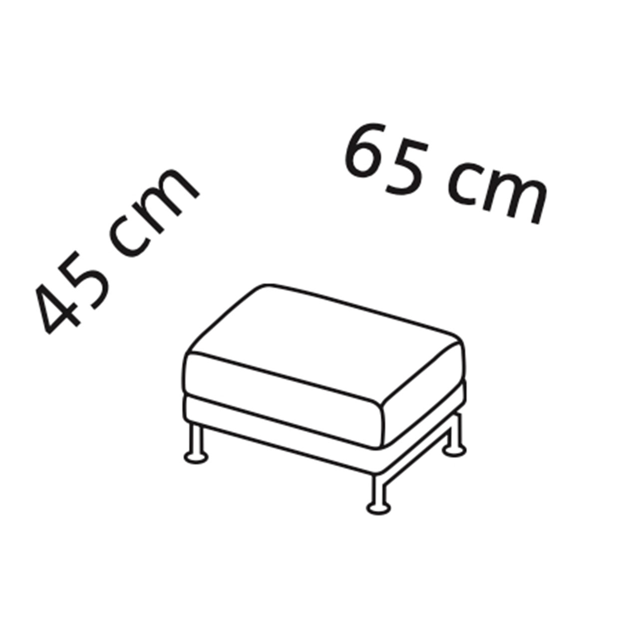 Maßzeichnung brühl moule small Hocker