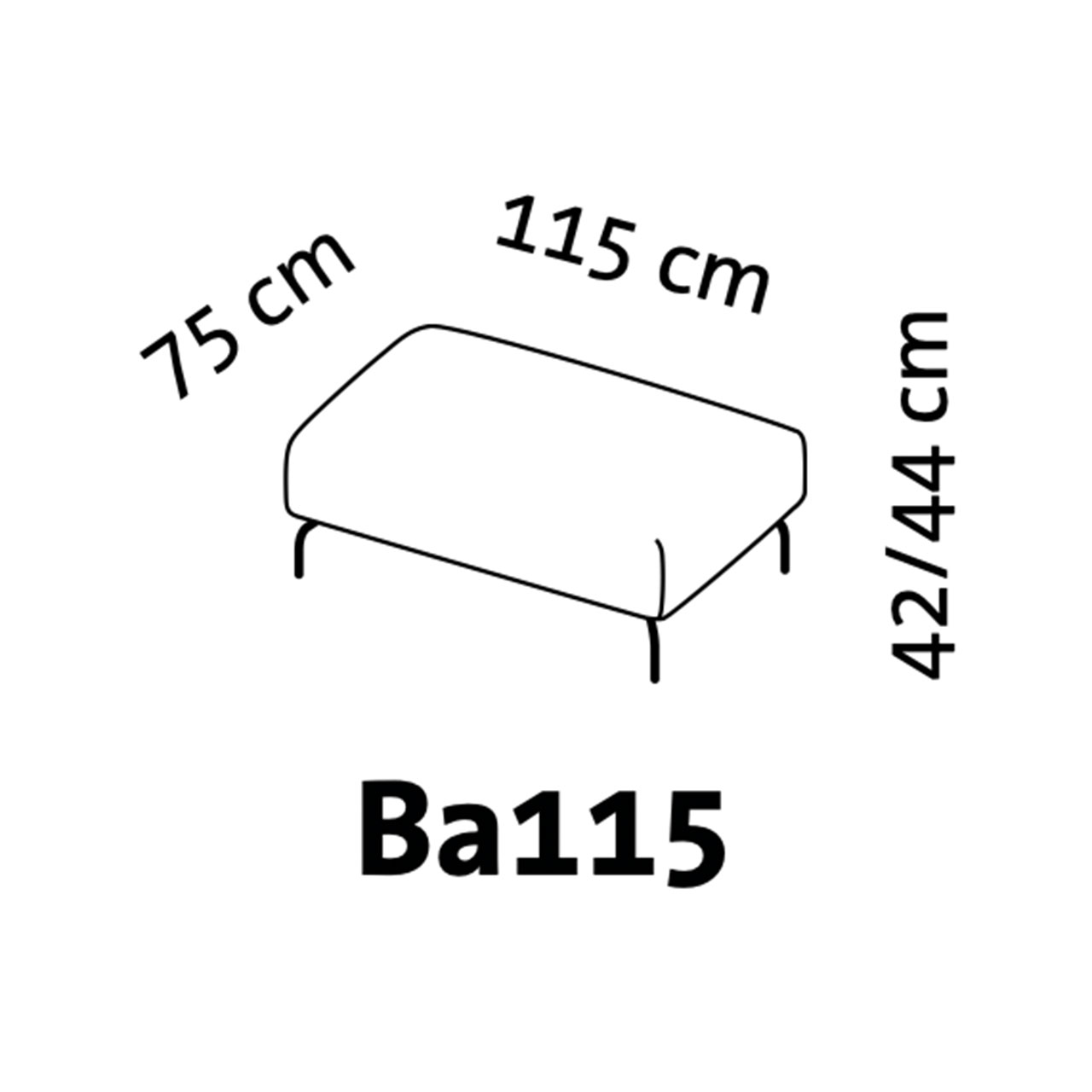 Maßzeichnung brühl magnolia Bank 73064