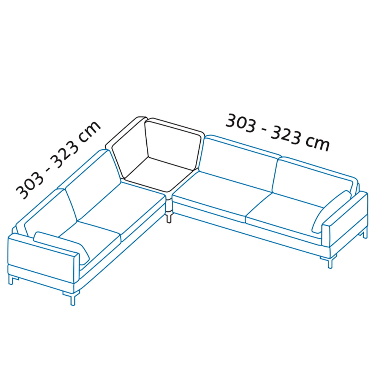 Maßzeichnung alba system Garnitur Z1 + E + Z2