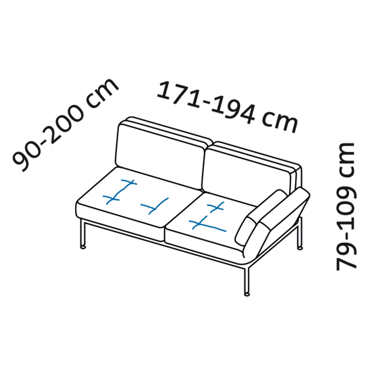 Maßzeichnung roro medium soft 74007