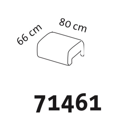 Maßzeichnung brühl bongo bay Hocker