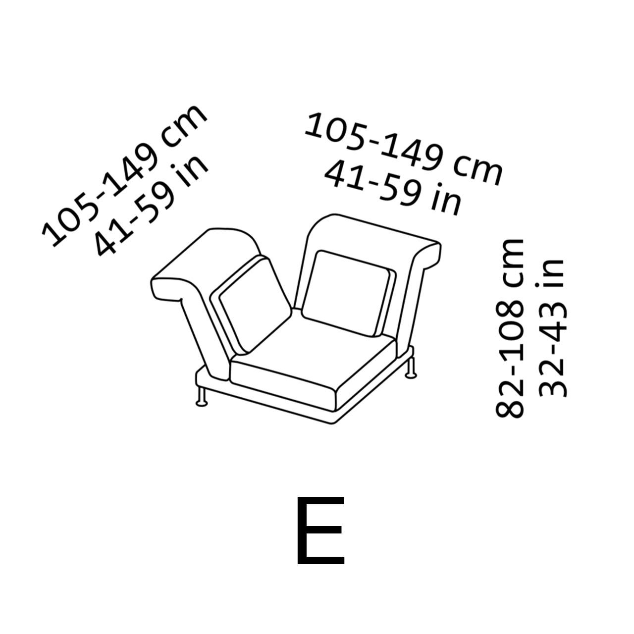 Maßzeichnung brühl moule small Eckelement